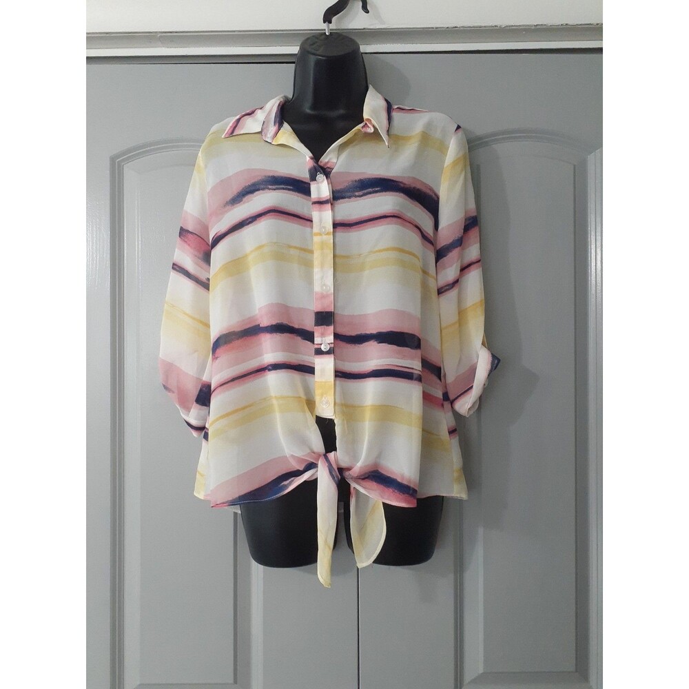 A. Byer sheer striped blouse